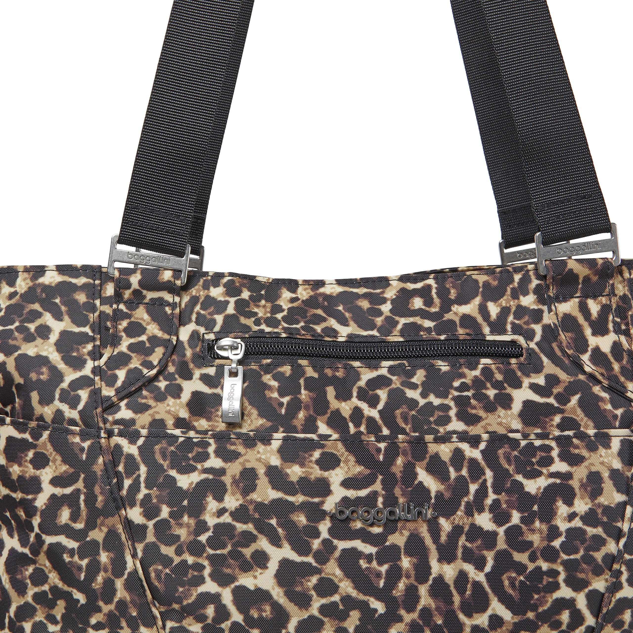 Baggallini Avenue Tote - 12x18 Inch Lightweight Travel Shoulder Bag for Women - Water-Resistant Laptop Tote with Multiple Pockets - Perfect for Work, Commute & Airplane Travel