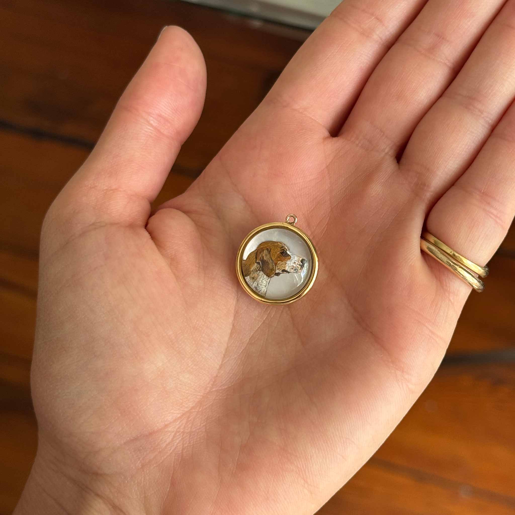 Victorian Essex Crystal Beagle 18K Gold Pendant Necklace - Elegant Dog Lover Gift for Women, Perfect for Anniversaries, Birthdays & Special Occasions