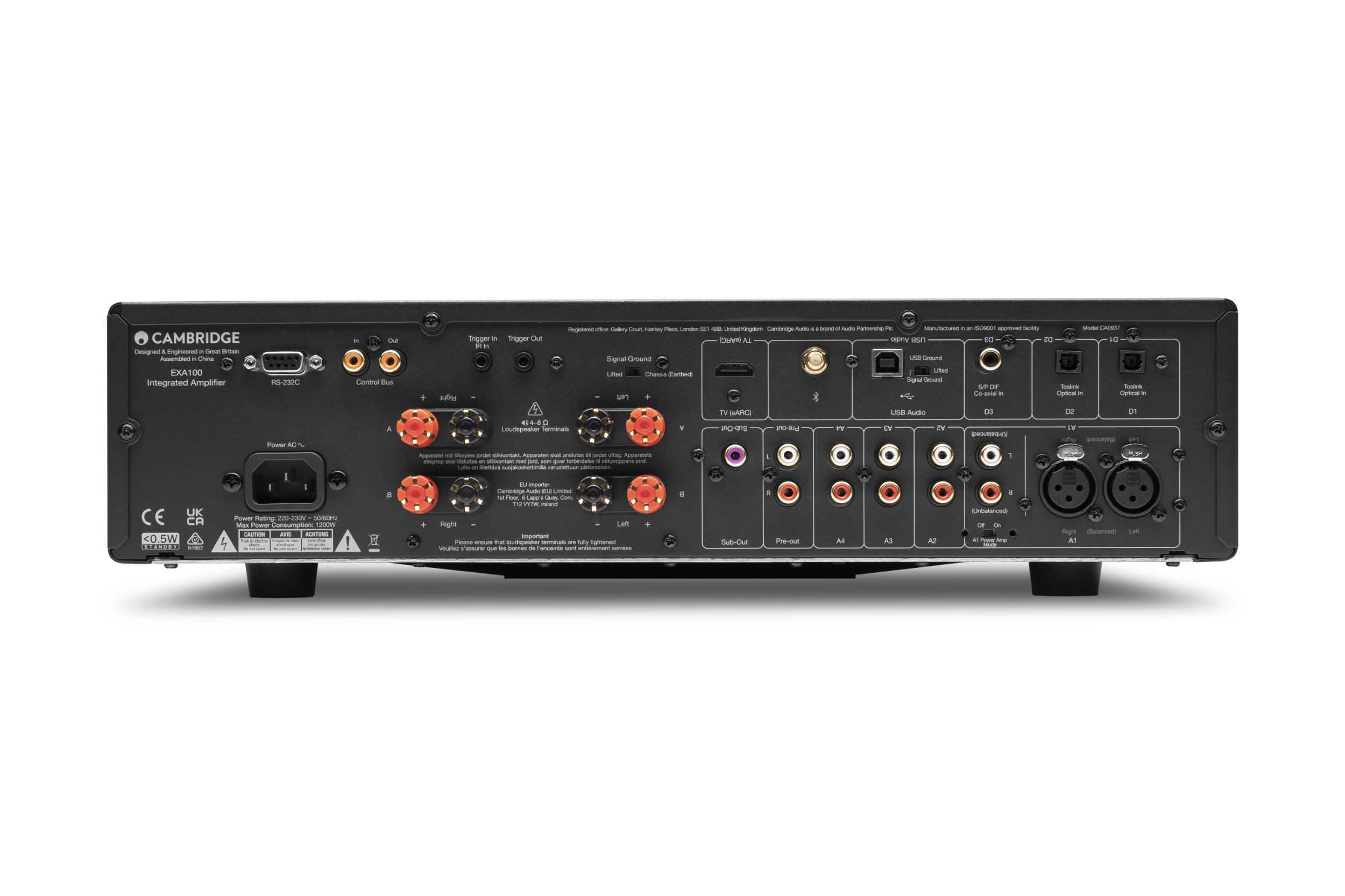 Cambridge Audio EXA100 Stereo Integrated Amplifier - High Fidelity Audio for Home Theater & Music Listening | Perfect for Audiophiles & Hi-Fi Enthusiasts
