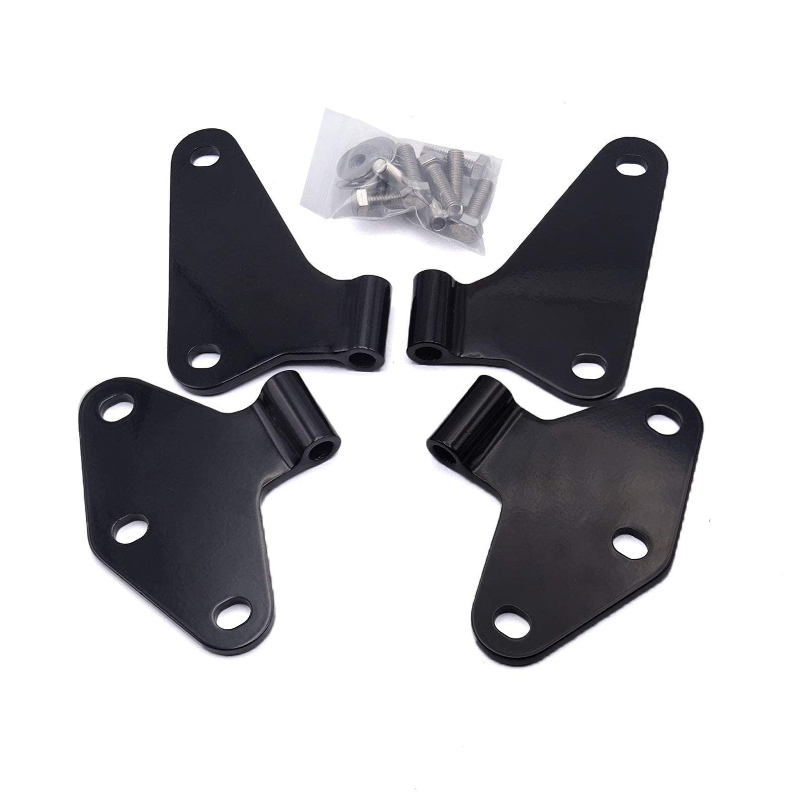 XJMOTO Jeep Wrangler JK 2-Door Body Side Door Hinge Set Replacement for 2007-2018 Models - Durable Off-Road Accessories for Adventure & Daily Driving