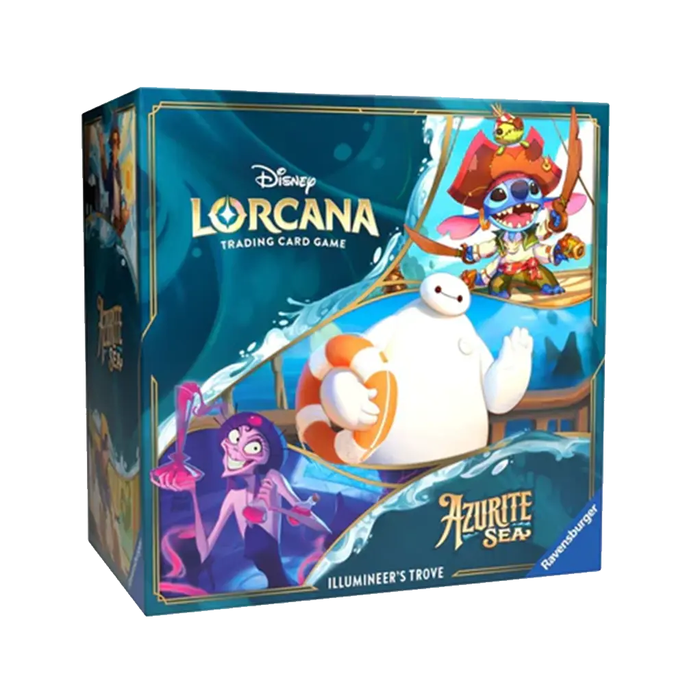 Disney Lorcana Azurite Sea Illumineer's Trove - Collectible Trading Card Game Set for Players & Fans | Perfect for Game Nights, Tournaments & Disney Memorabilia Collection