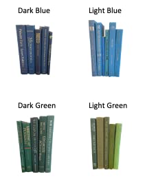 SoBoho Decorative Book Set - Light Green Fake Books for Bookshelf & Home Decor - Perfect for Living Room, Bedroom, Office & Coffee Table Styling