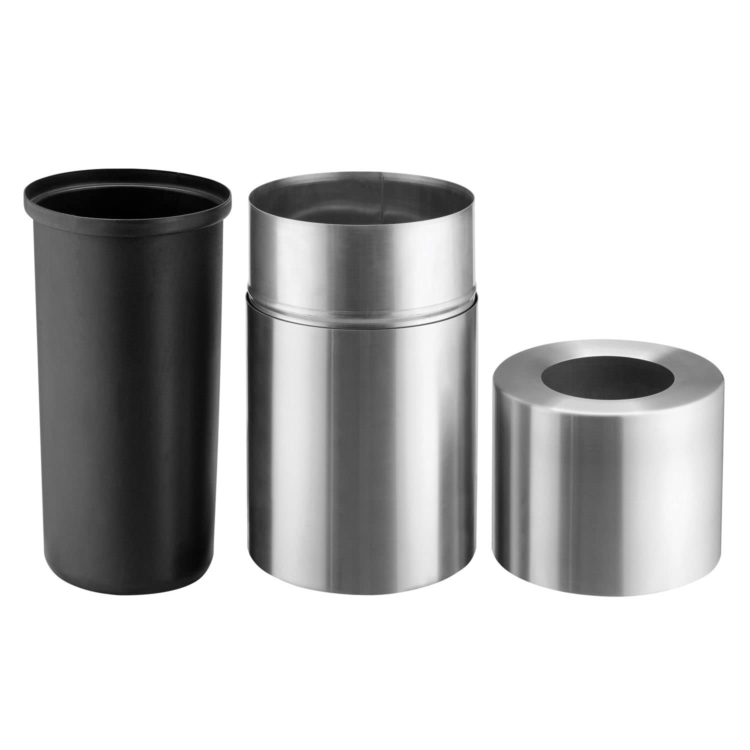 20 Gallon Rigid Plastic Liner for Aluminum Trash Can - Durable Waste Bin Liner for Kitchen, Office & Outdoor Use