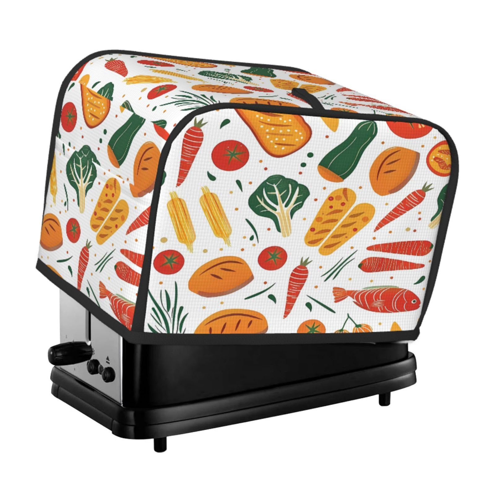 2-Slice Toaster Cover - Waterproof Kitchen Appliance Cover for Bread, Vegetables & Food with Hang Loop - Perfect for Baker Toasters & Kitchen Countertop Protection