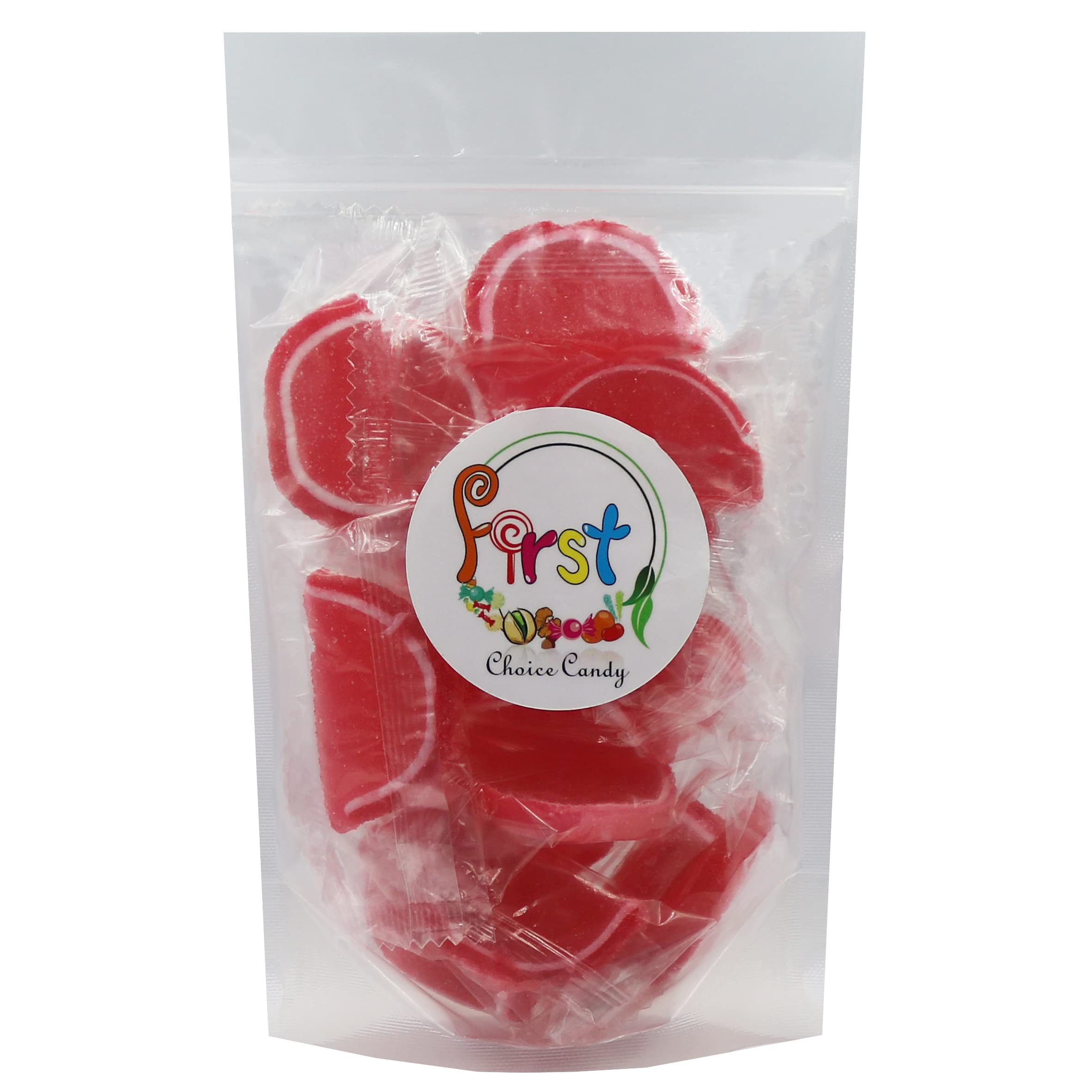 Delicious Jelly Fruit Slices Gummy Candy - Individually Wrapped Red Cherry Flavor (1 Pound Bag) - Perfect for Parties, Snacks & Gift Baskets