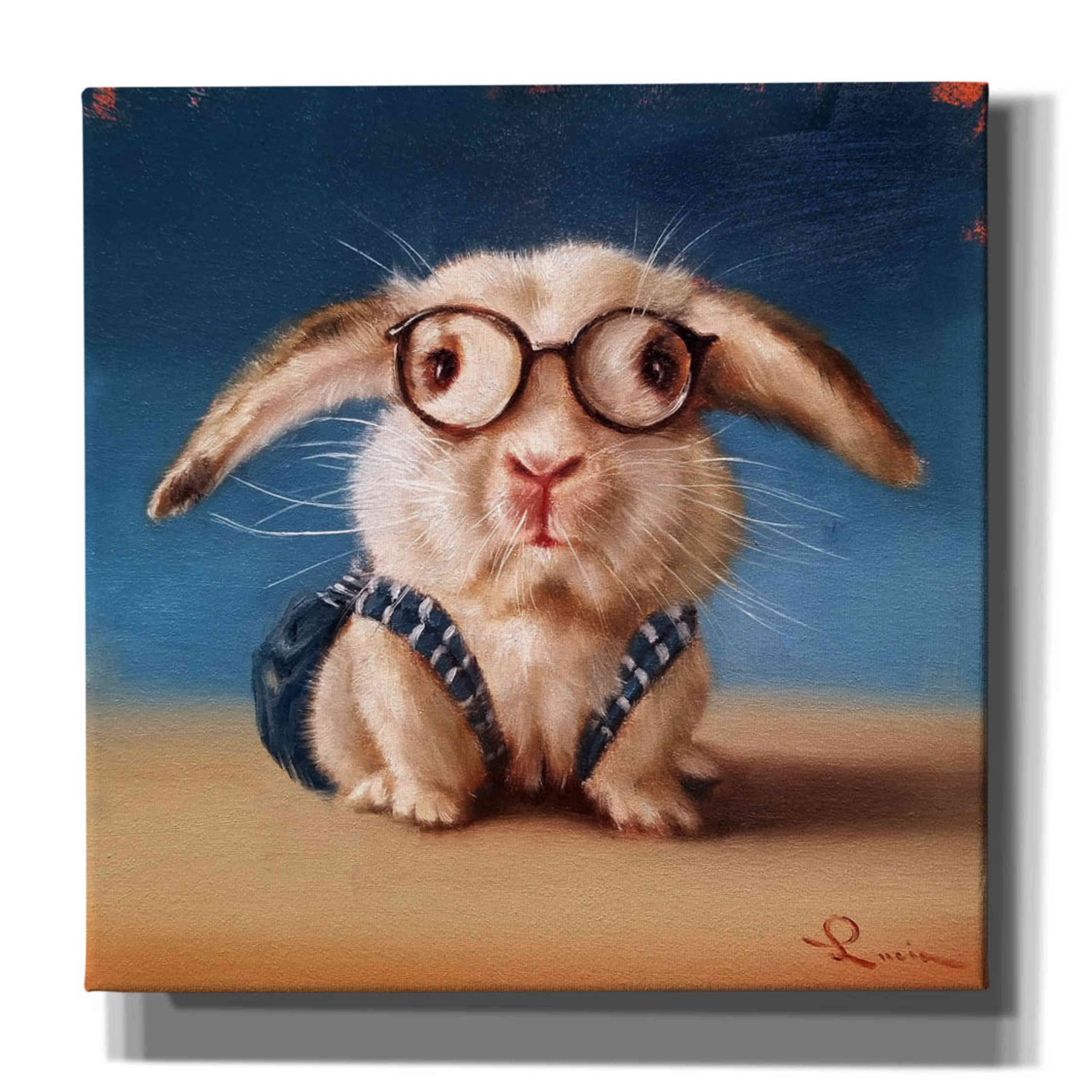 Lucia Heffernan 'Back to School' Graffiti Canvas Wall Art - 26x26 Inches Modern Home Decor for Living Room, Bedroom & Office