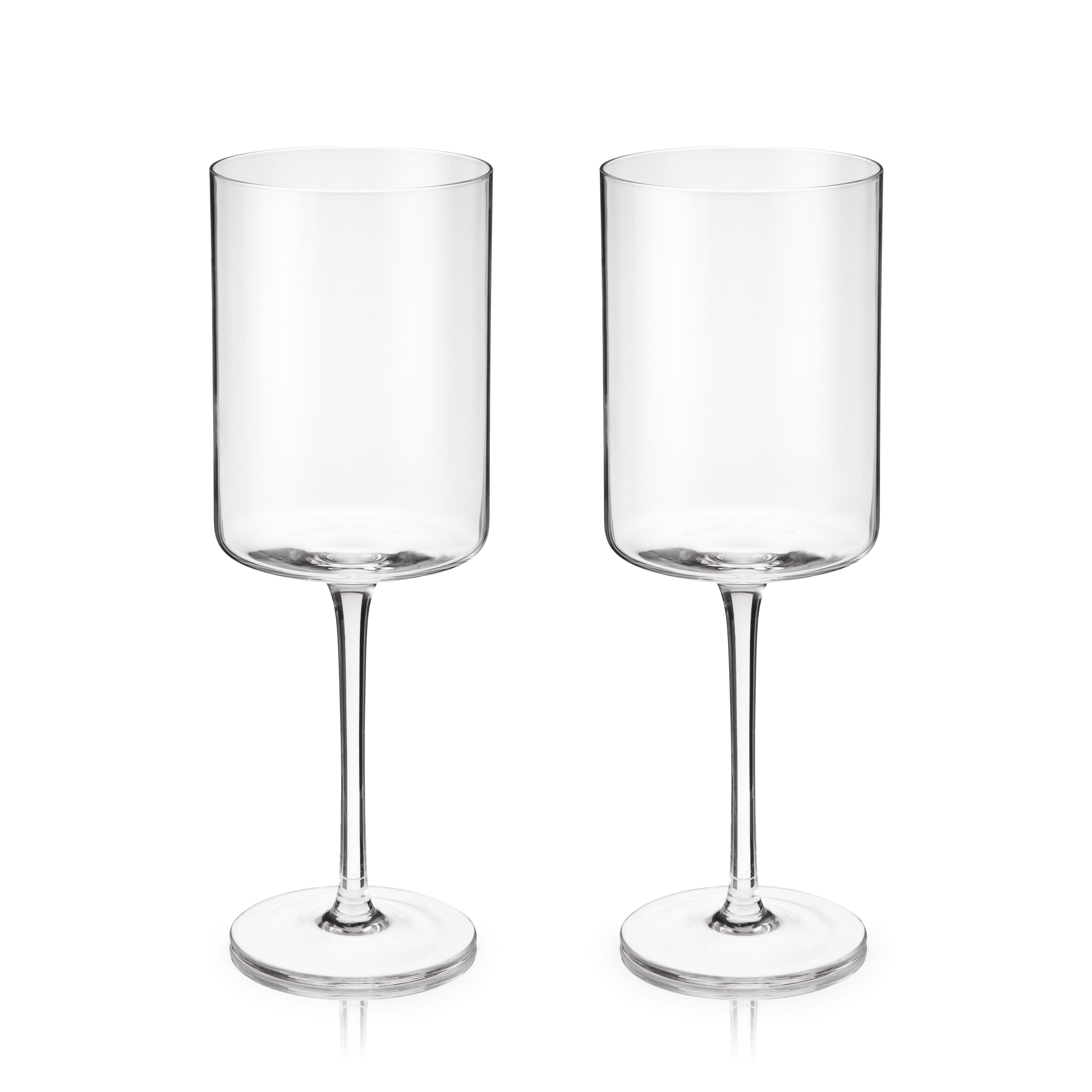 Premium Laurel Crystal Red Wine Glasses Set of 2 - Elegant Stemware for Fine Dining, Romantic Dinners & Wine Tasting Parties