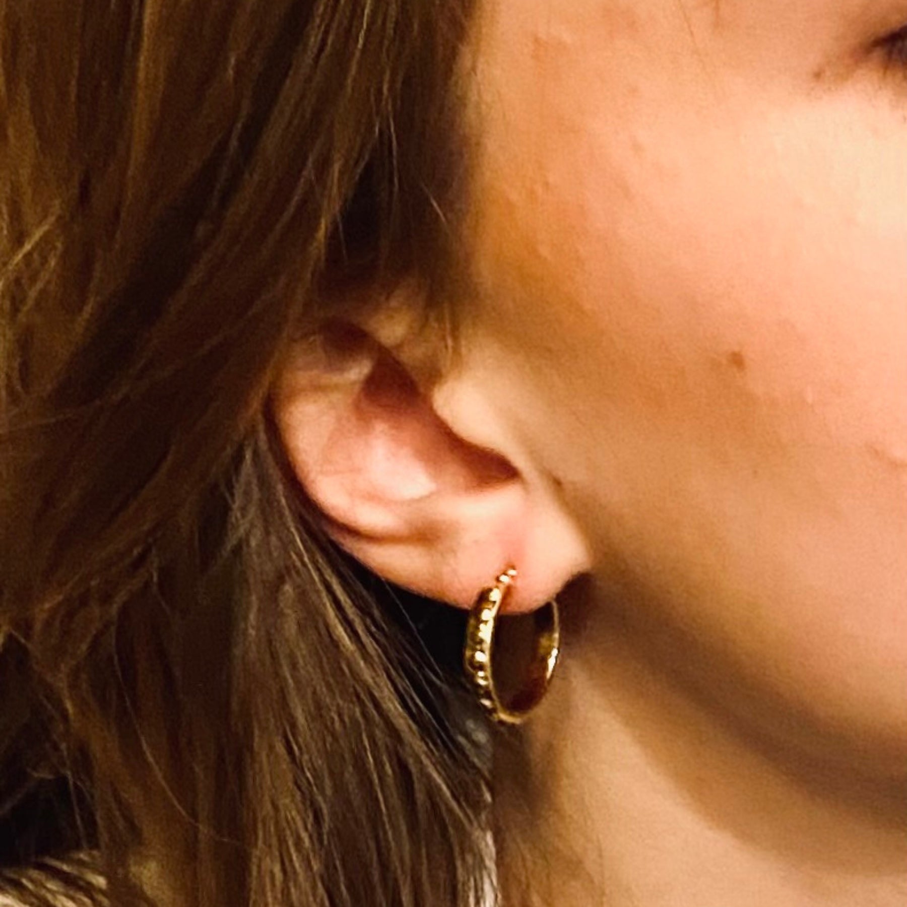 Golden Josephine Creole Earrings - Elegant Hoop Earrings for Women, Perfect for Parties, Weddings & Everyday Wear