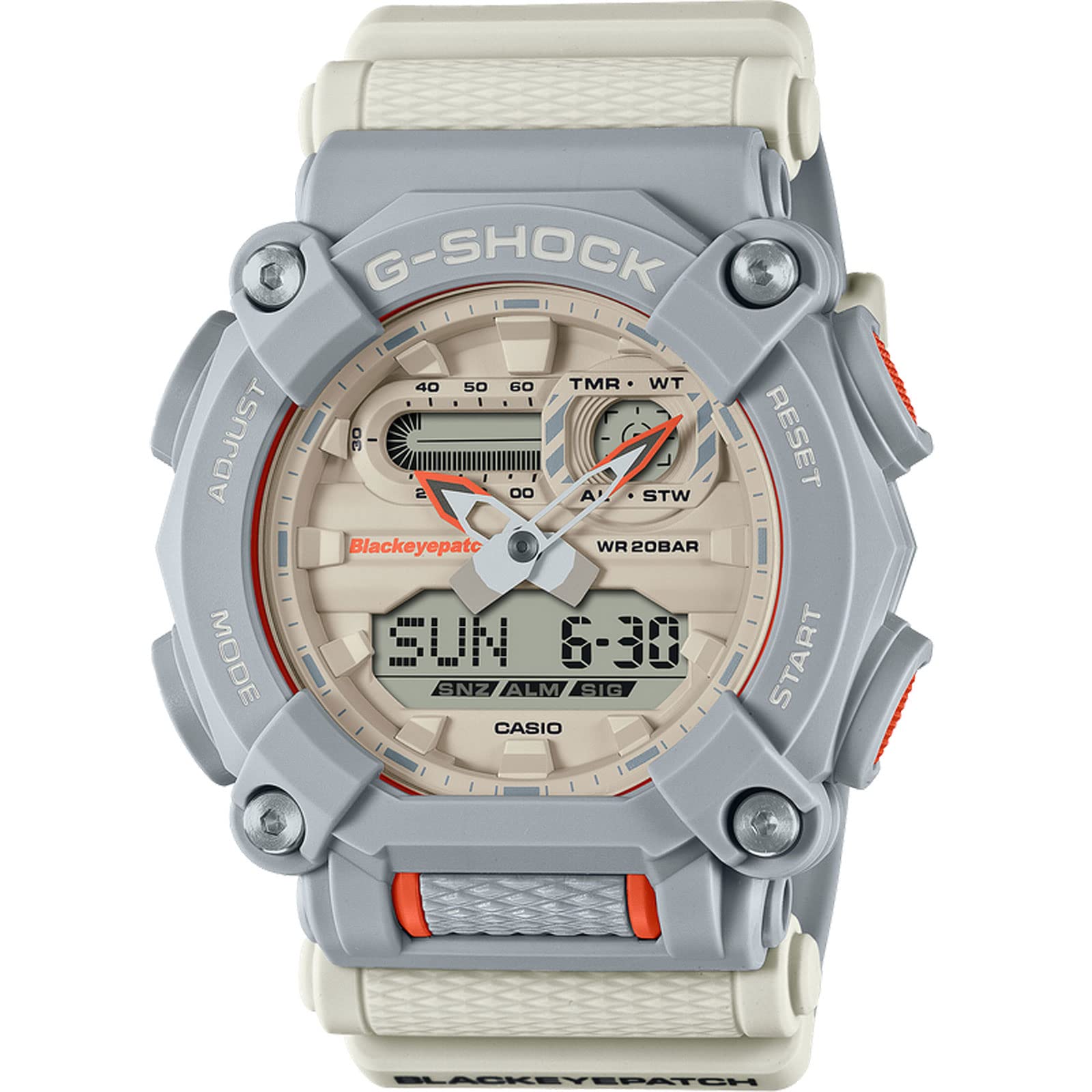 Casio G-Shock GA900BEP-8A Men's Digital Watch - Black & Gray Military Style Shock Resistant Watch for Outdoor, Sports & Everyday Use