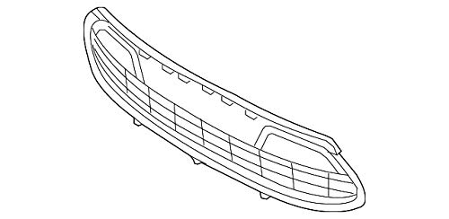 Genuine Ford CE8Z-8200-MA Radiator Grille Replacement - OEM Quality for F-150, F-250, F-350 Trucks (2009-2019) | Perfect for Off-Roading & Truck Upgrades