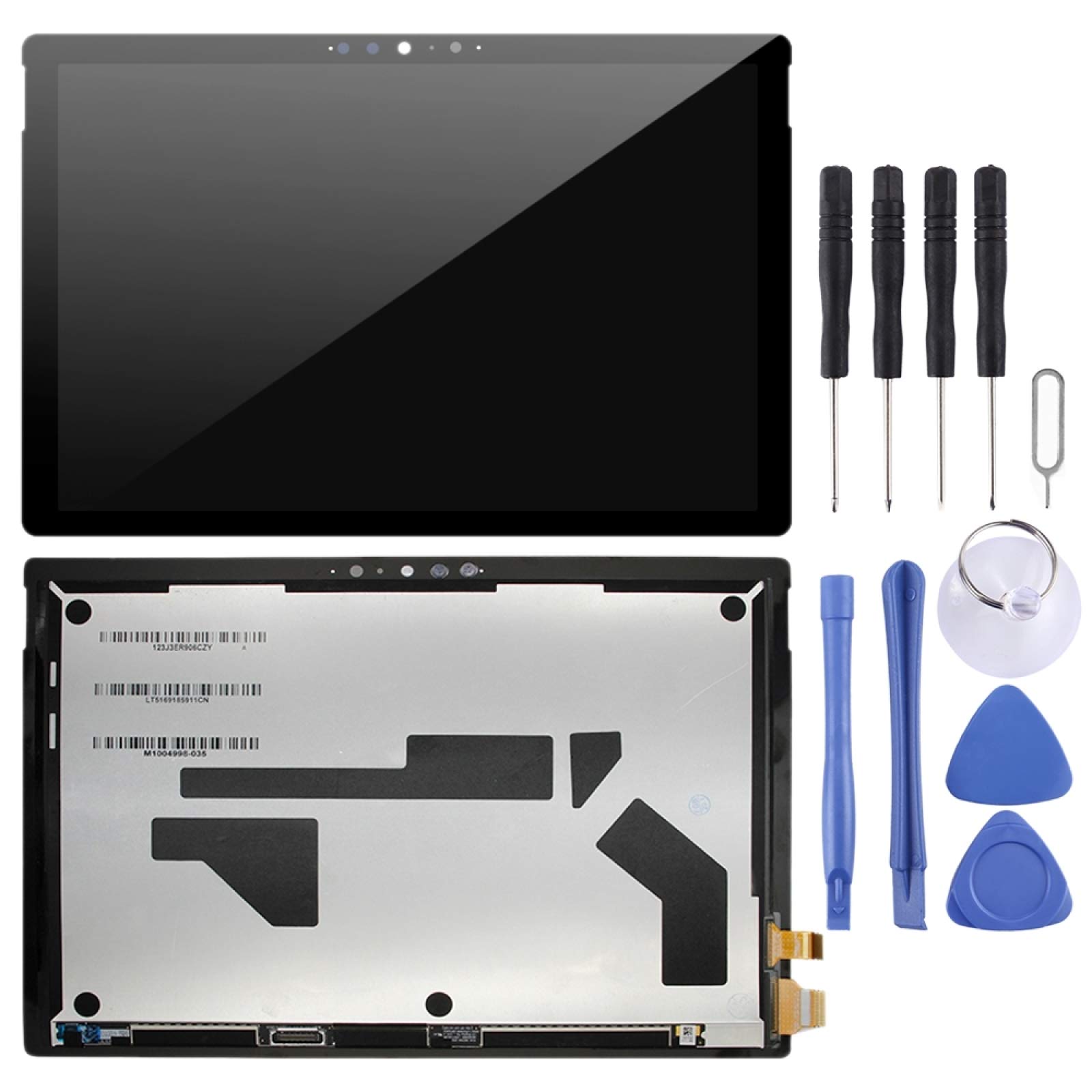Microsoft Surface Pro 7 1866 LCD Screen & Digitizer Assembly Replacement - Black | Compatible with Surface Pro 7 | Perfect for Screen Repair & DIY Replacement | Office, Home & School Use
