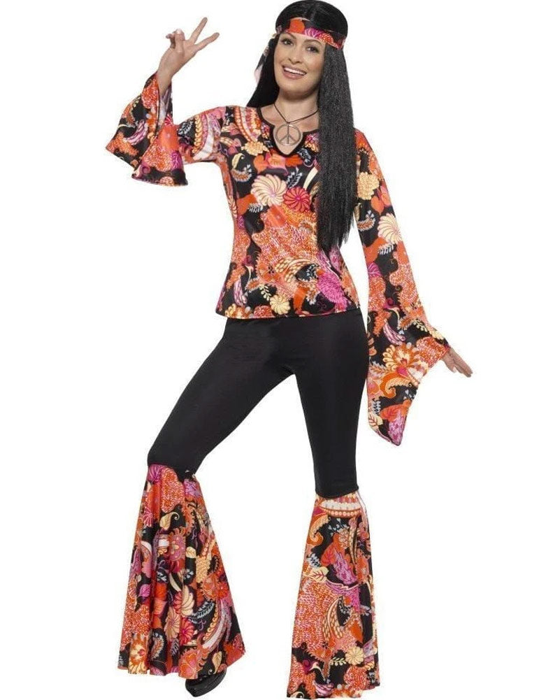 60s Hippie Women's Costume - Vintage 1960s Hippie Outfit for Women, Halloween, Theme Parties & Retro Events