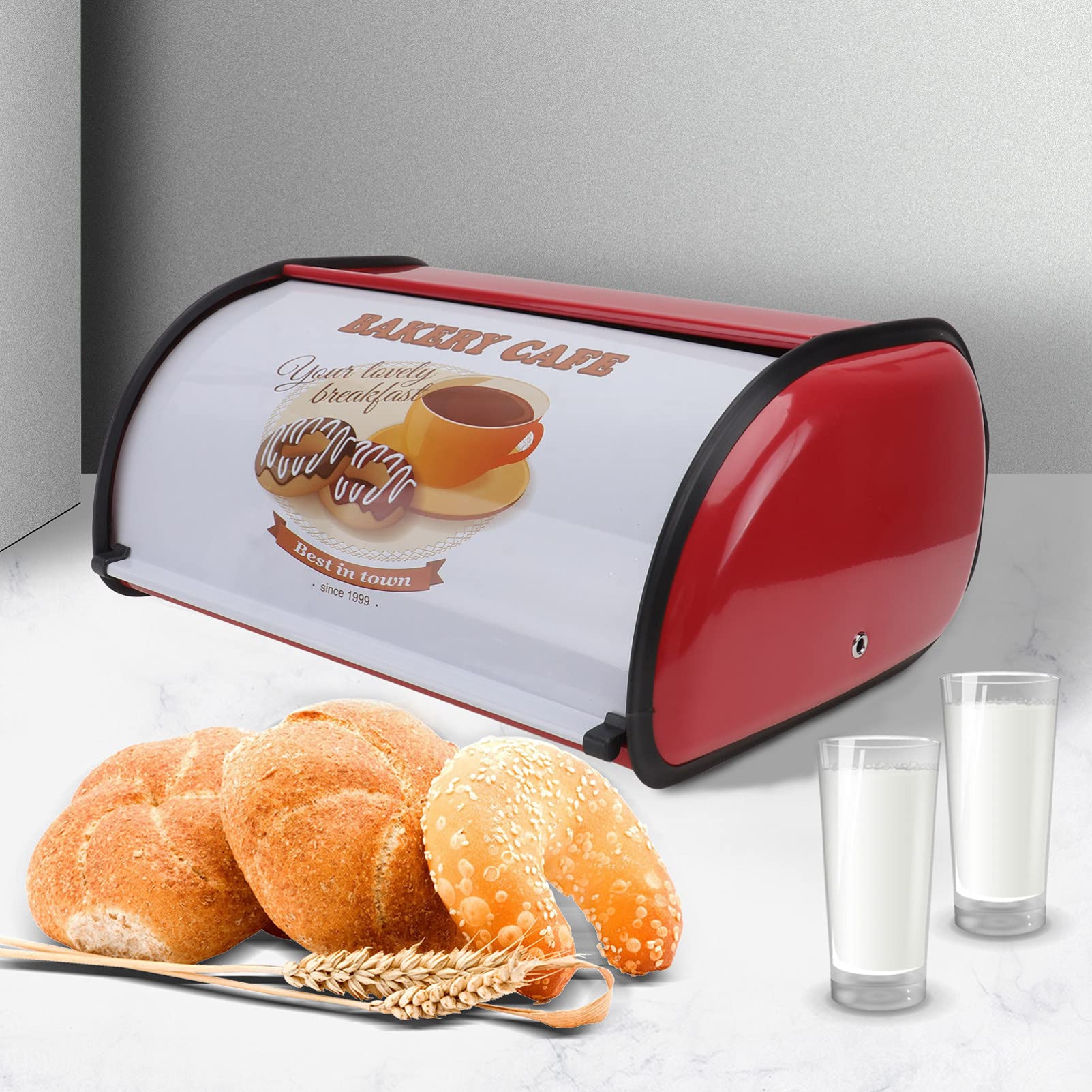 Bread Storage Box - Kitchen Food Organizer for Home & Baking
