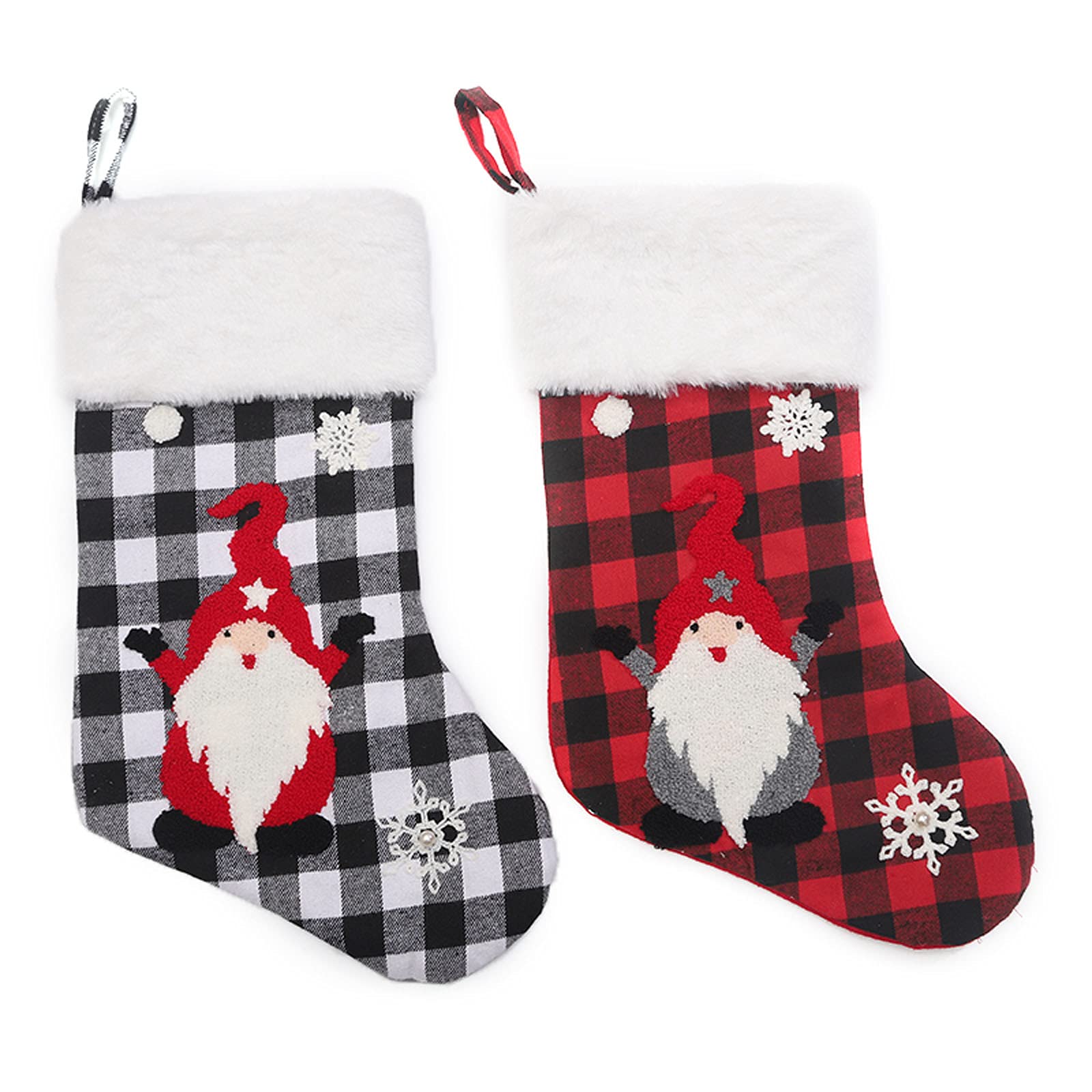 Amikadom Christmas Stockings & Ornaments Set - Festive Holiday Decorations, Gift Bags for Pets & Home - Perfect for Xmas Tree Decor, Fireplace Mantel & Pet Christmas Celebrations