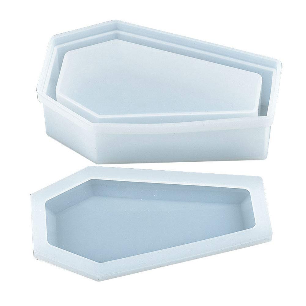 Dark Vampire Coffin Shaped Resin Mold for Jewelry Making - Crystal Epoxy Silicone Mold, DIY Craft Supplies, Handmade Jewelry Storage Box - Perfect for Halloween Decor, Gothic Jewelry Displays & Unique Gift Packaging