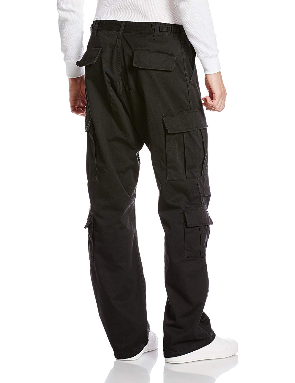 Rothco Vintage Paratrooper Fatigue Pants - Military Tactical Cargo Pants for Men, Black, XL - Perfect for Outdoor Adventures, Airsoft & Tactical Training