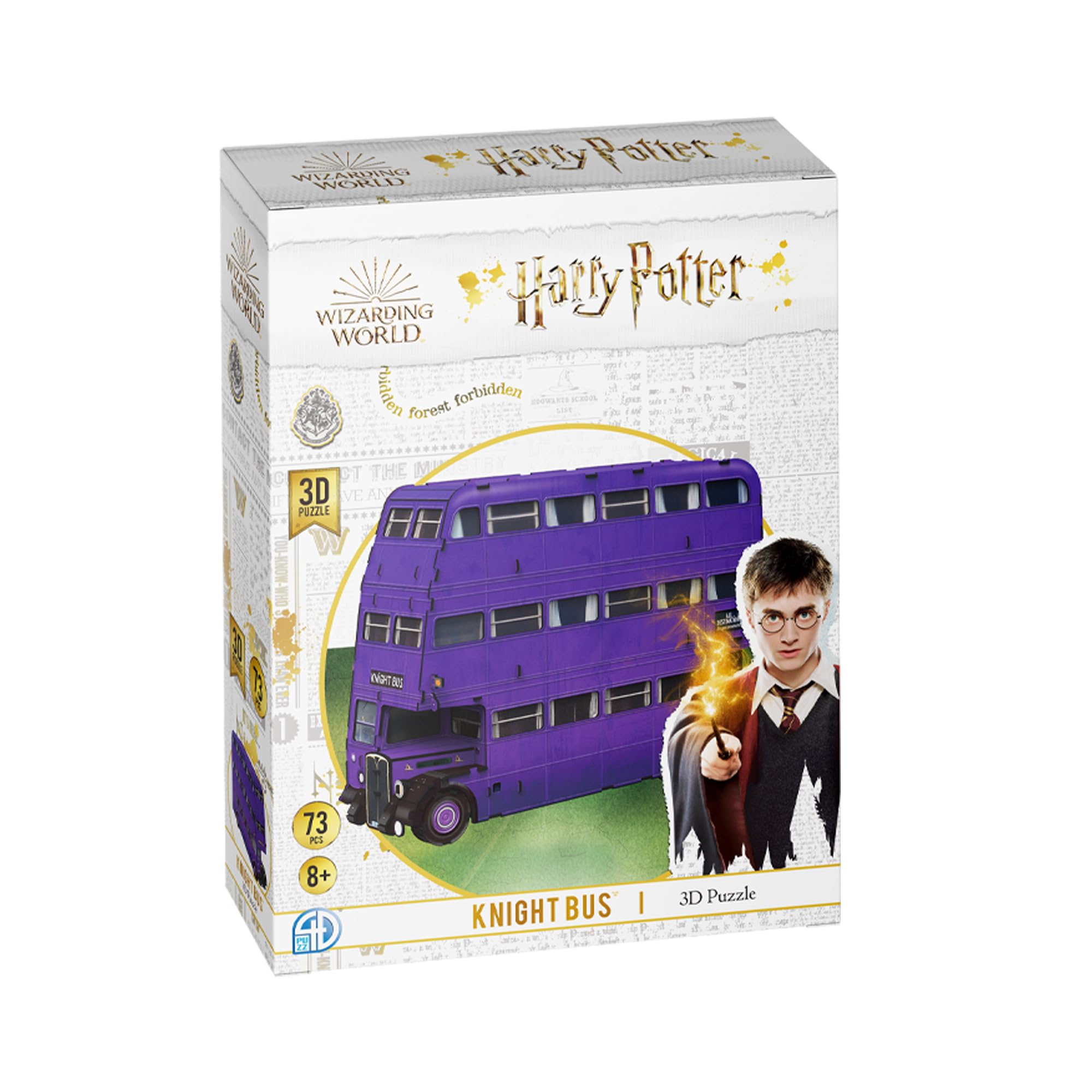 Harry Potter Knight Bus 3D Puzzle - University Games 08432 | Wizarding World Collectible for Fans & Puzzle Enthusiasts | Perfect for Home Decor, Gift Giving & Harry Potter Themed Parties