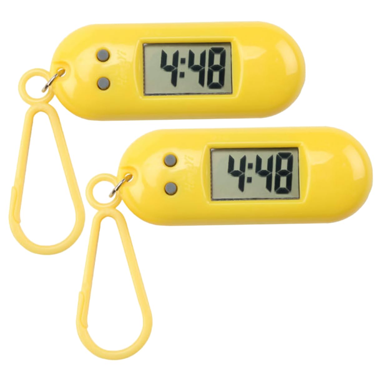 Kisangel 2 Pack Digital Silent Watch with Keychain - Noiseless Alarm Clock for School Exams, Boys & Girls - Perfect for Classrooms, Tests, Study Sessions & Office Meetings - Ideal Gift for Students & Professionals - Great for Quiet Study, Focus Work & Professional Settings