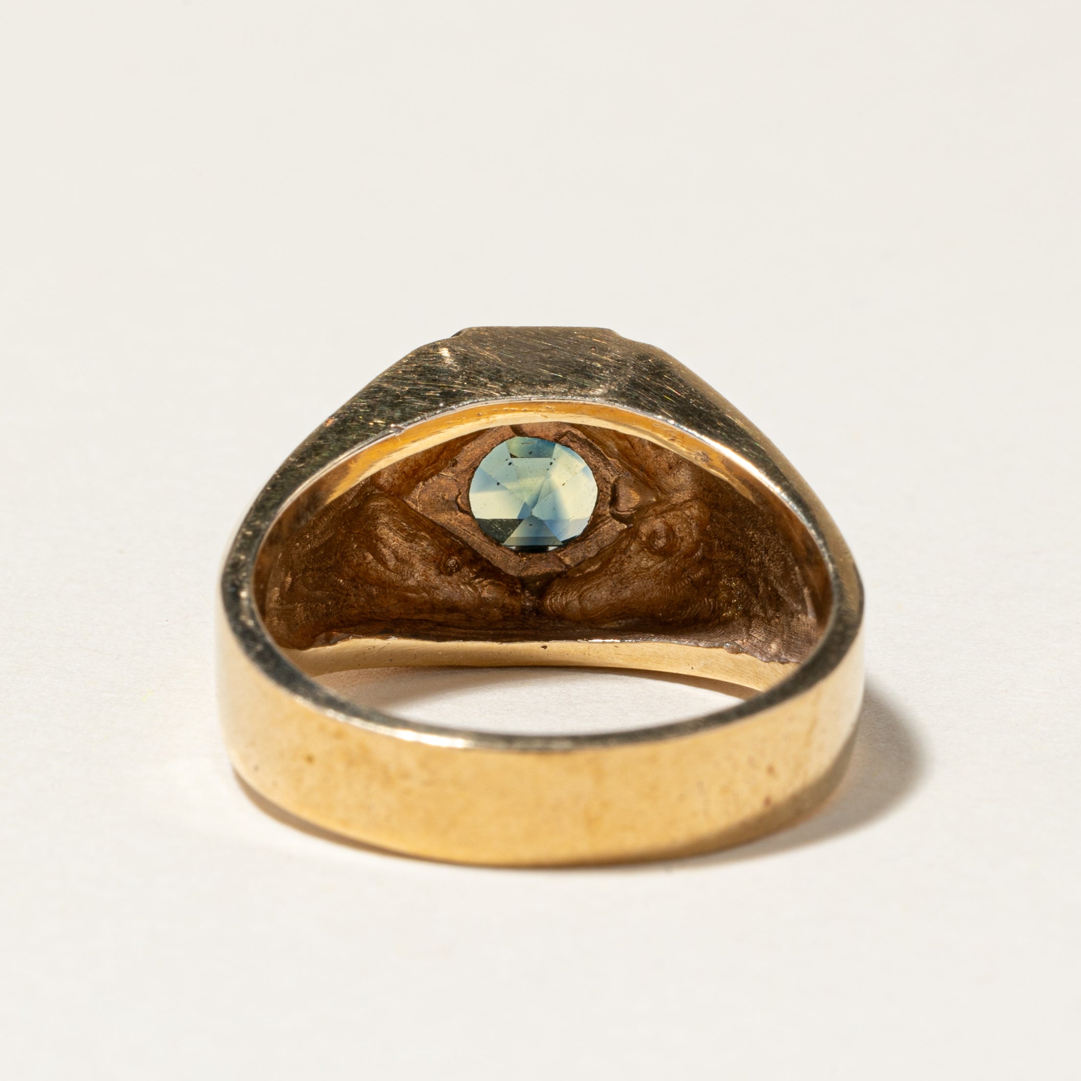 10K Yellow Gold Sapphire Ring for Women - 1.51ctw Natural Sapphire Engagement Ring - Size 9.25 - Perfect for Anniversary, Proposal & Special Occasions