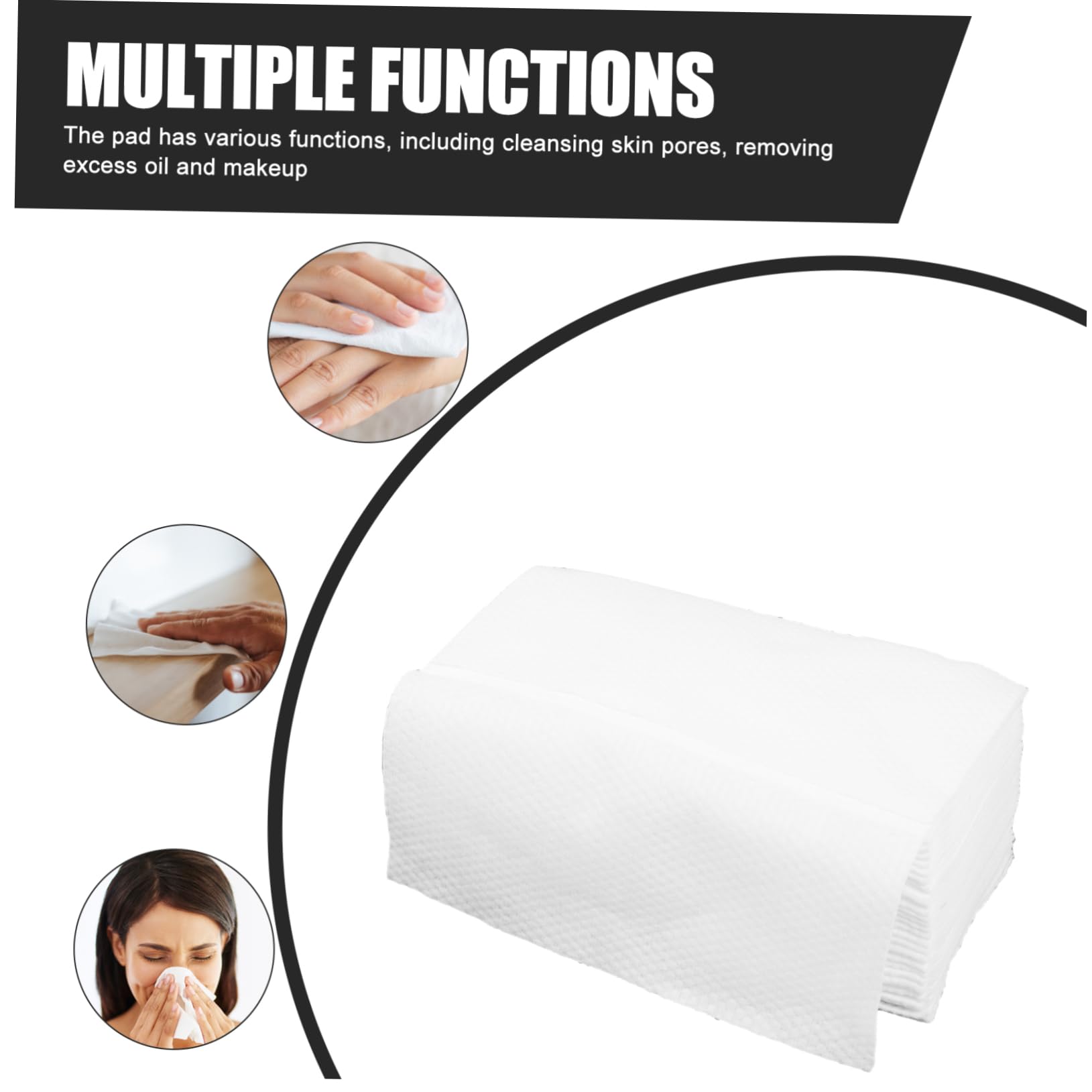 VOSAREA 60-Pack Cotton Face Towels - Soft Makeup Remover & Facial Cleaning Wipes, Gentle Body Hand Towels for Travel, Gym & Daily Skincare Routine | Hypoallergenic & Reusable