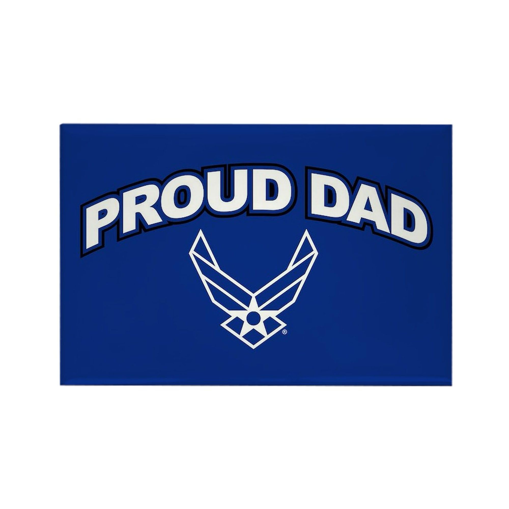 U.S. Air Force Proud Dad Refrigerator Magnet 3x2 Inches - Military Family Gift, Patriotic Home Decor for Kitchen, Office & Dorm Room