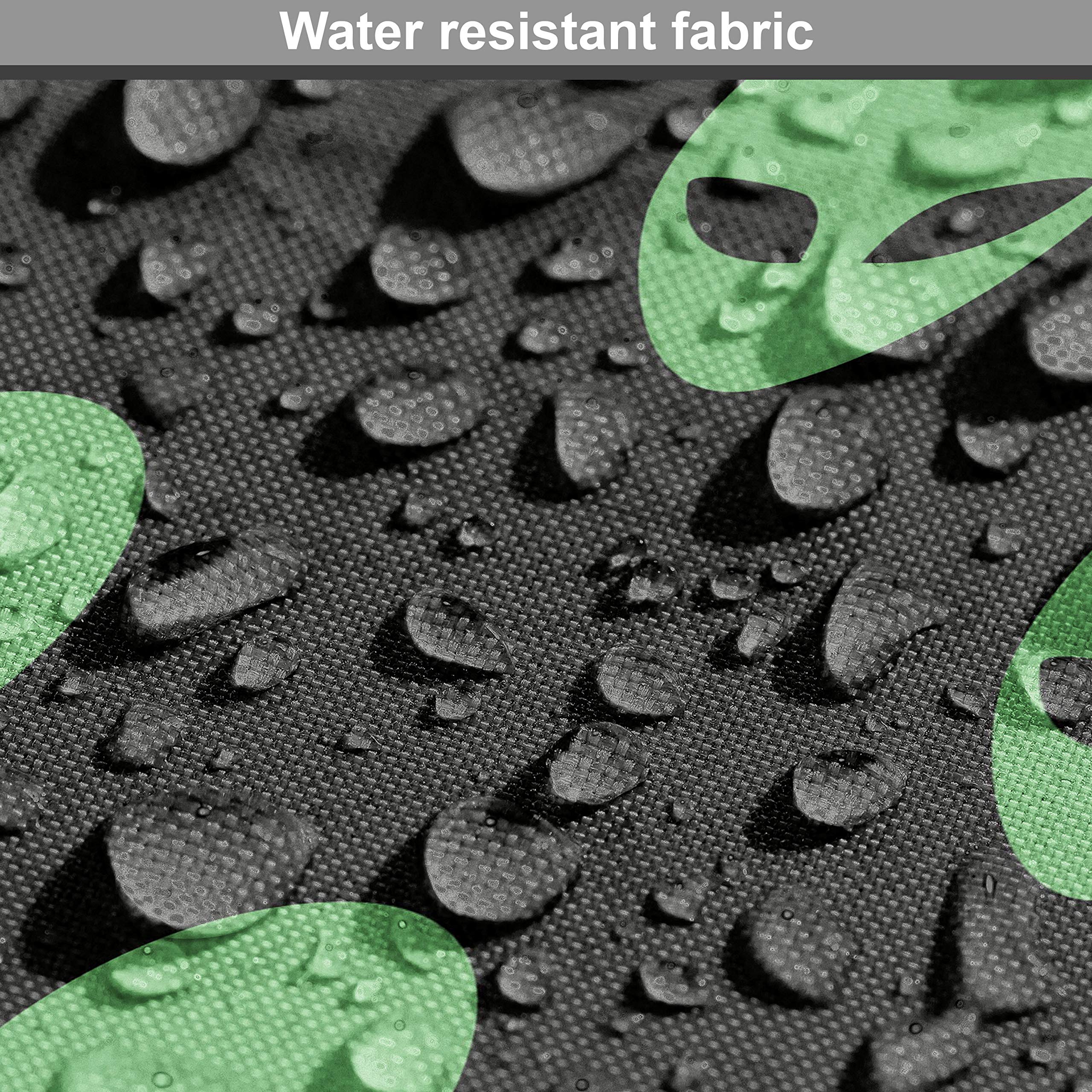 Ambesonne Alien Fabric by The Yard - Supernatural Martian Beings from Other Planets Print, Decorative Upholstery & Home Accent Fabric (10 Yards, Fern Green) - Perfect for DIY Projects, Curtains, Pillows & Space-Themed Decor