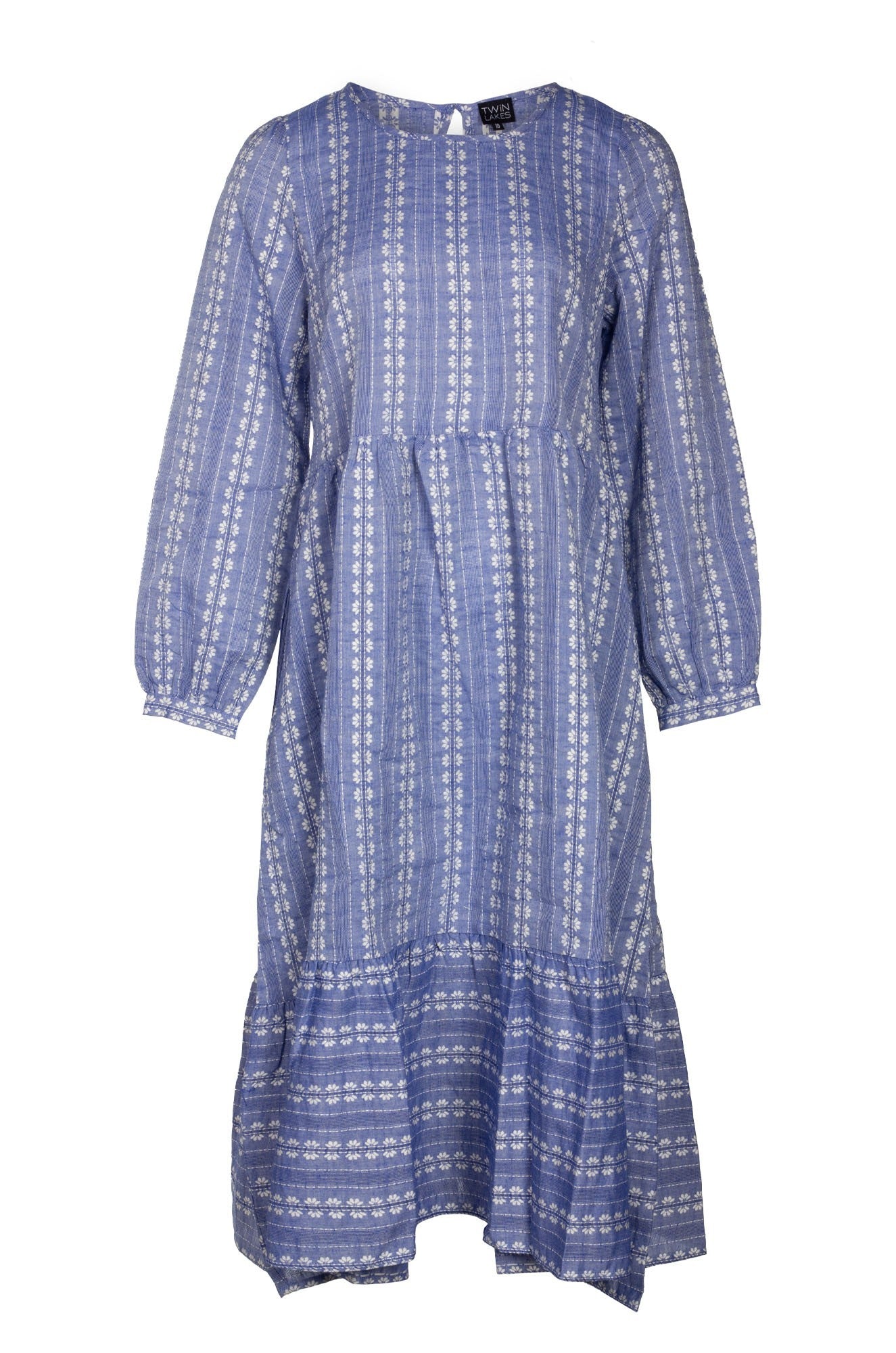 100% Cotton Daisy Dress for Women - Soft Blue Floral Summer Dress | Casual Boho Style | Perfect for Beach, Vacation & Everyday Wear