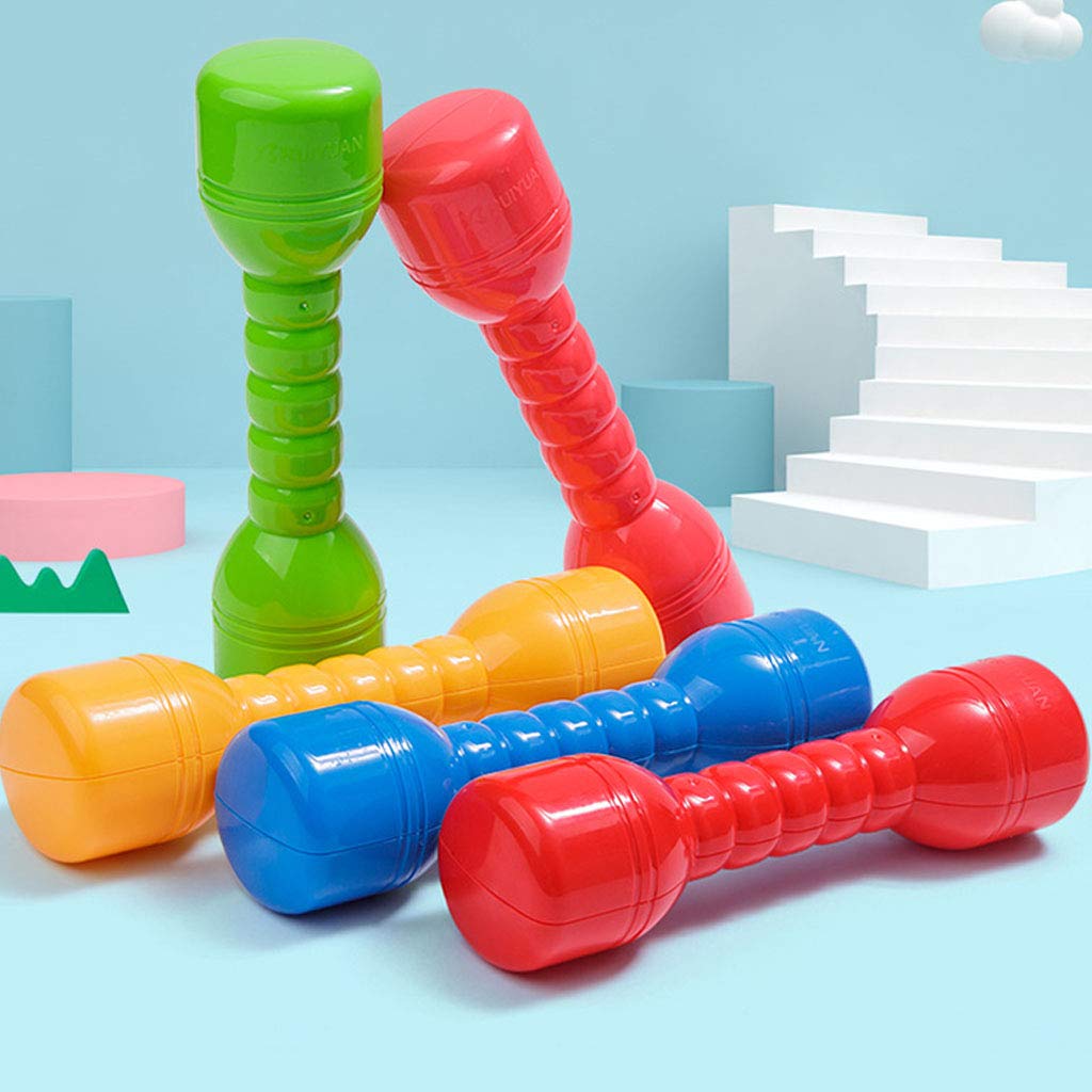 VNK 2-Piece Kids Dumbbell Set - Lightweight Plastic Exercise Weights for Children, Pink Home Gym Equipment - Perfect for Indoor Fitness, Strength Training & Playtime Activities
