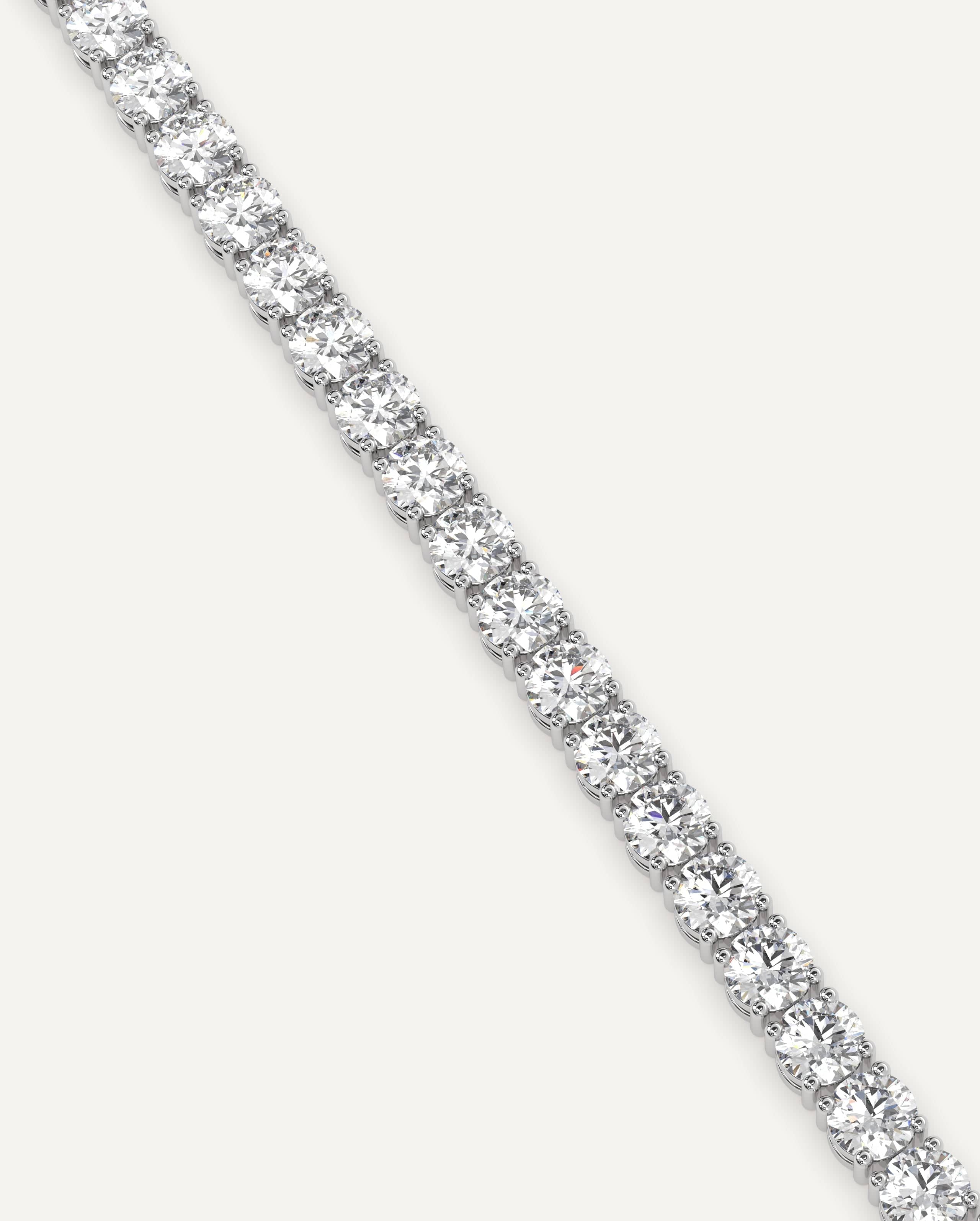 10 Carat Diamond Tennis Bracelet for Women - Elegant Sterling Silver or Gold Plated Tennis Bracelet - Perfect for Weddings, Anniversaries & Special Occasions