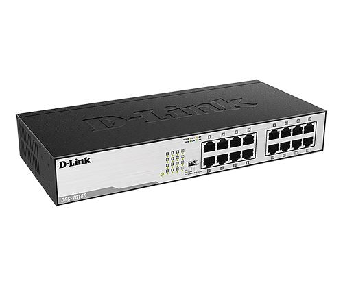 D-Link DGS-1016D 16-Port Gigabit Ethernet Unmanaged Network Switch - High-Speed Desktop Switch for Home & Office Networking - Ideal for Small Business, Gaming & Home Office Setup