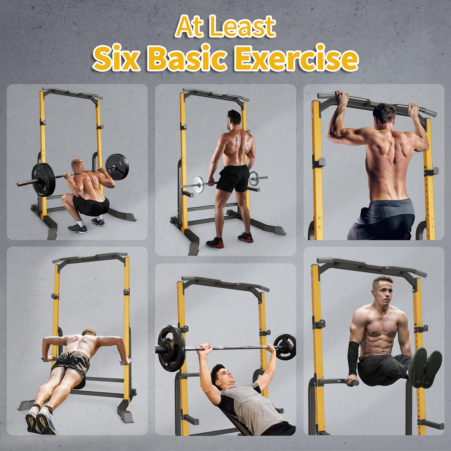 ZENOVA Power Rack - Heavy Duty 800LBS Capacity Squat Rack with Pull Up Bar for Home Gym, Weightlifting & Strength Training - Perfect for Garage Workouts & CrossFit Training