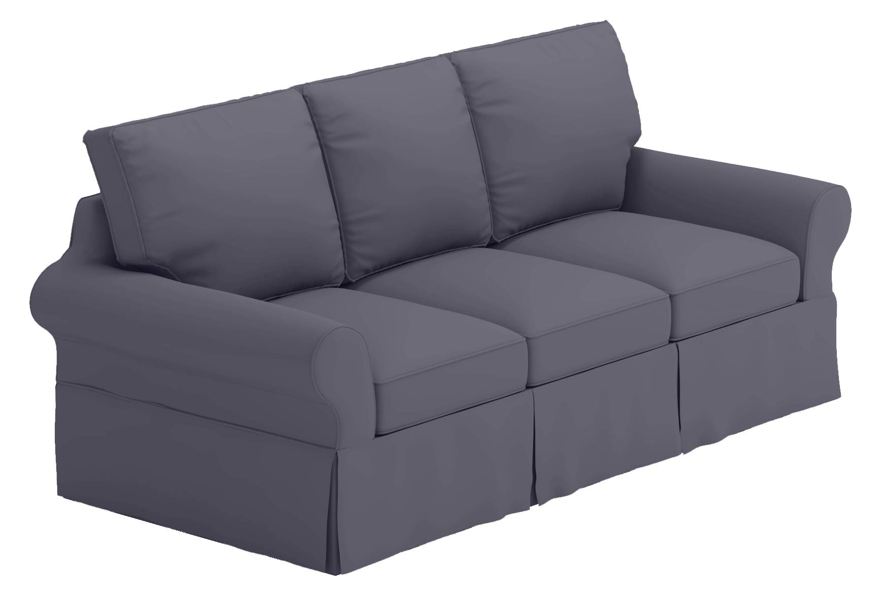 Custom Made Sofa Slipcover for Pottery Barn PB Basic 3-Seater Sofa (82.5
