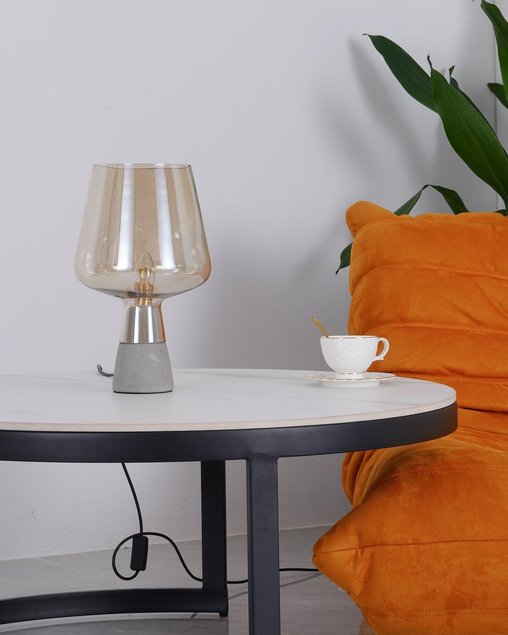 Leimu Modern LED Table Lamp with USB Charging Port - Perfect for Bedroom, Living Room, and Office Reading Light