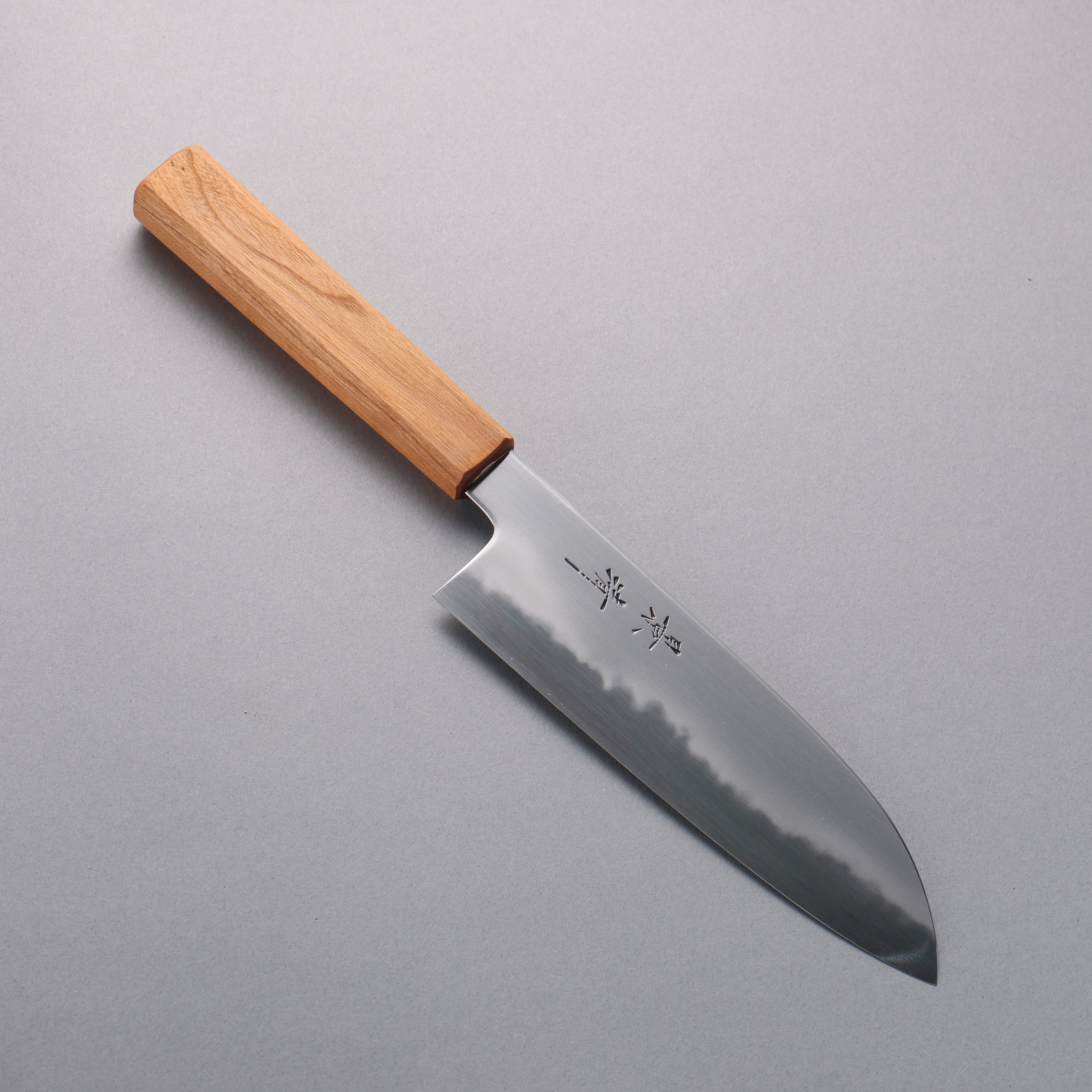 Premium Kagekiyo White Steel No.2 Santoku Knife 170mm - Japanese Chef Knife with Cherry Wood Handle & Protective Sheath - Perfect for Slicing, Dicing & Precision Cooking