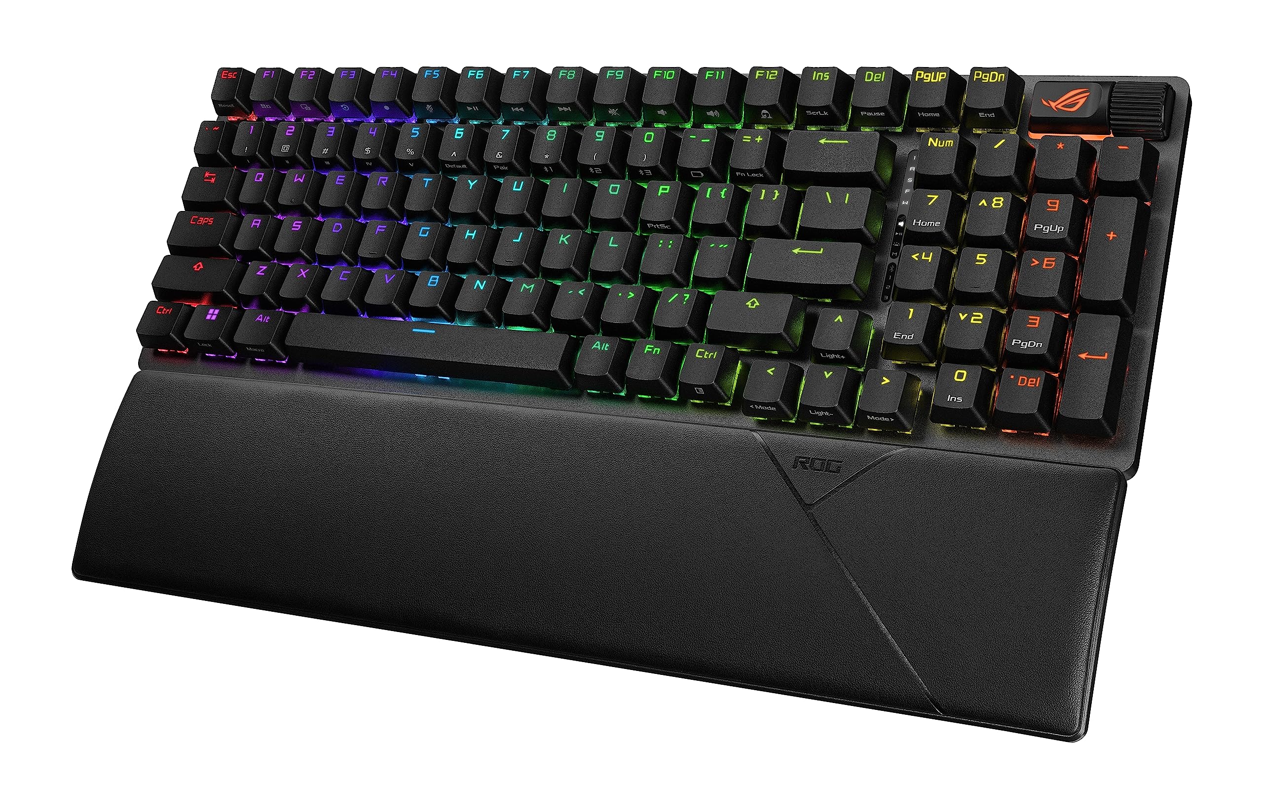 ASUS ROG Strix Scope II 96 Wireless Mechanical Gaming Keyboard - Tri-Mode Bluetooth/2.4GHz/USB, Hot-Swappable ROG NX Storm Switches, PBT Keycaps, RGB Backlit - Perfect for PC Gaming, Esports & Office Work