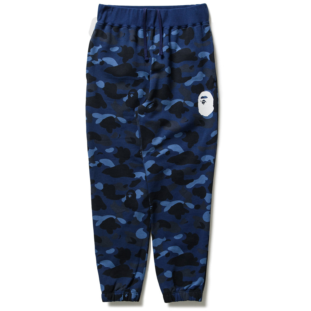 BAPE Camo Wide Sweatpants for Men - Navy Blue Streetwear Joggers | Casual Wear, Gym & Lounge Pants for Urban Fashion