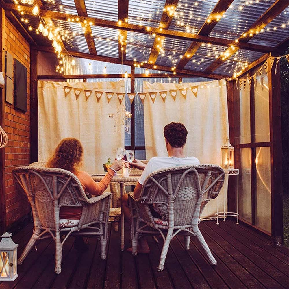 YouOKLight 9.8x9.8ft Window Curtain Lights - Warm White LED Fairy Lights with Remote Control & 8 Lighting Modes | USB Powered Twinkle Lights for Bedroom Decor, Christmas, Wedding, Party | Indoor/Outdoor Decorative Lighting