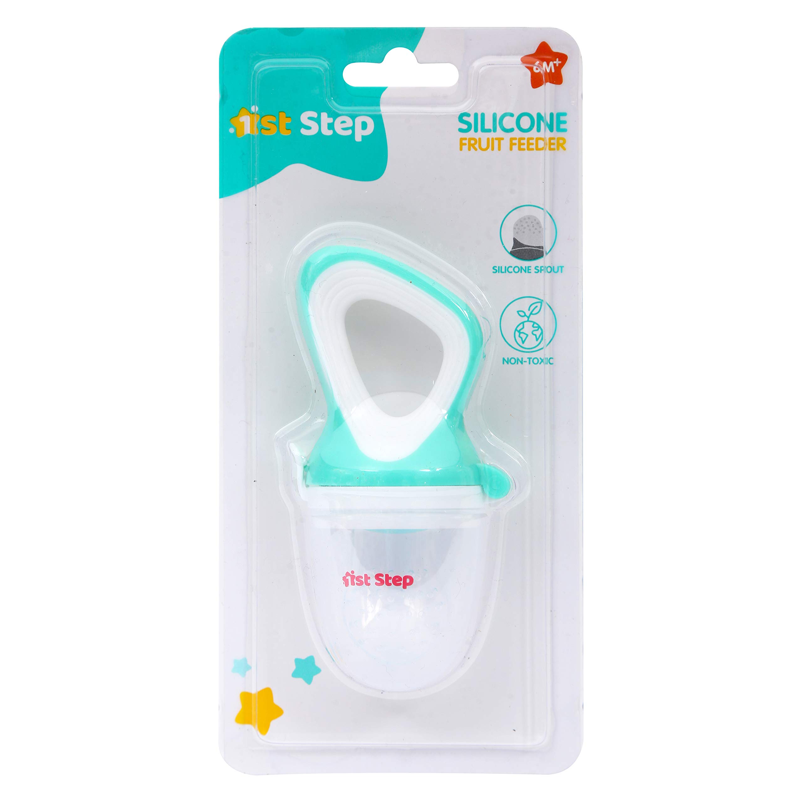 BPA-Free Silicone Baby Fruit Feeder & Food Nibbler - Safe Teething Toy for Infants (Mint Green) | Perfect for Introducing Solids, Soothing Sore Gums & On-the-Go Feeding