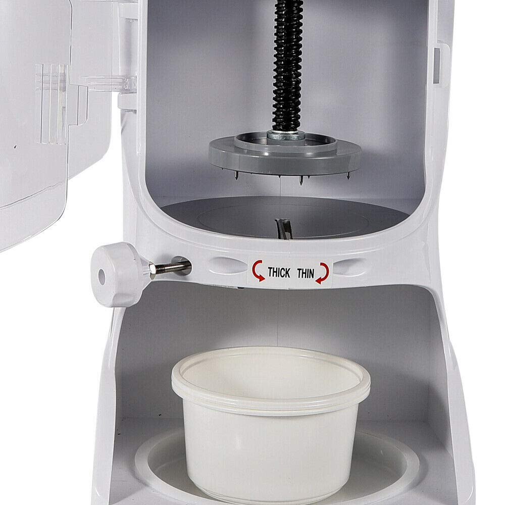 350W Commercial Ice Shaver Machine - Electric Snow Cone Maker & Ice Crusher for Shaved Ice - 110V Heavy Duty Ice Shaving Machine for Coffee Shops, Milk Tea Stores, Restaurants & Hotels - Perfect for Cocktails, Desserts & Summer Treats