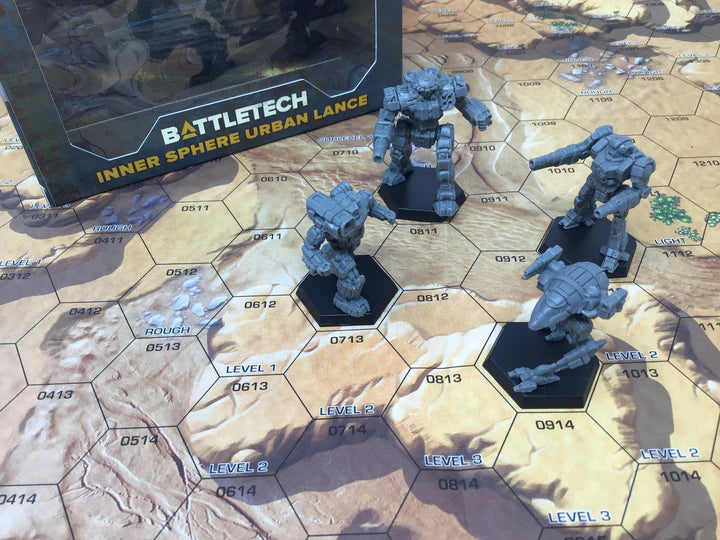 BattleTech Miniature ForcePack: Inner Sphere Urban Lance - MechWarrior Tabletop Game Miniatures for Wargaming & Collecting - Perfect for Strategy Battles & Sci-Fi Gaming Scenes