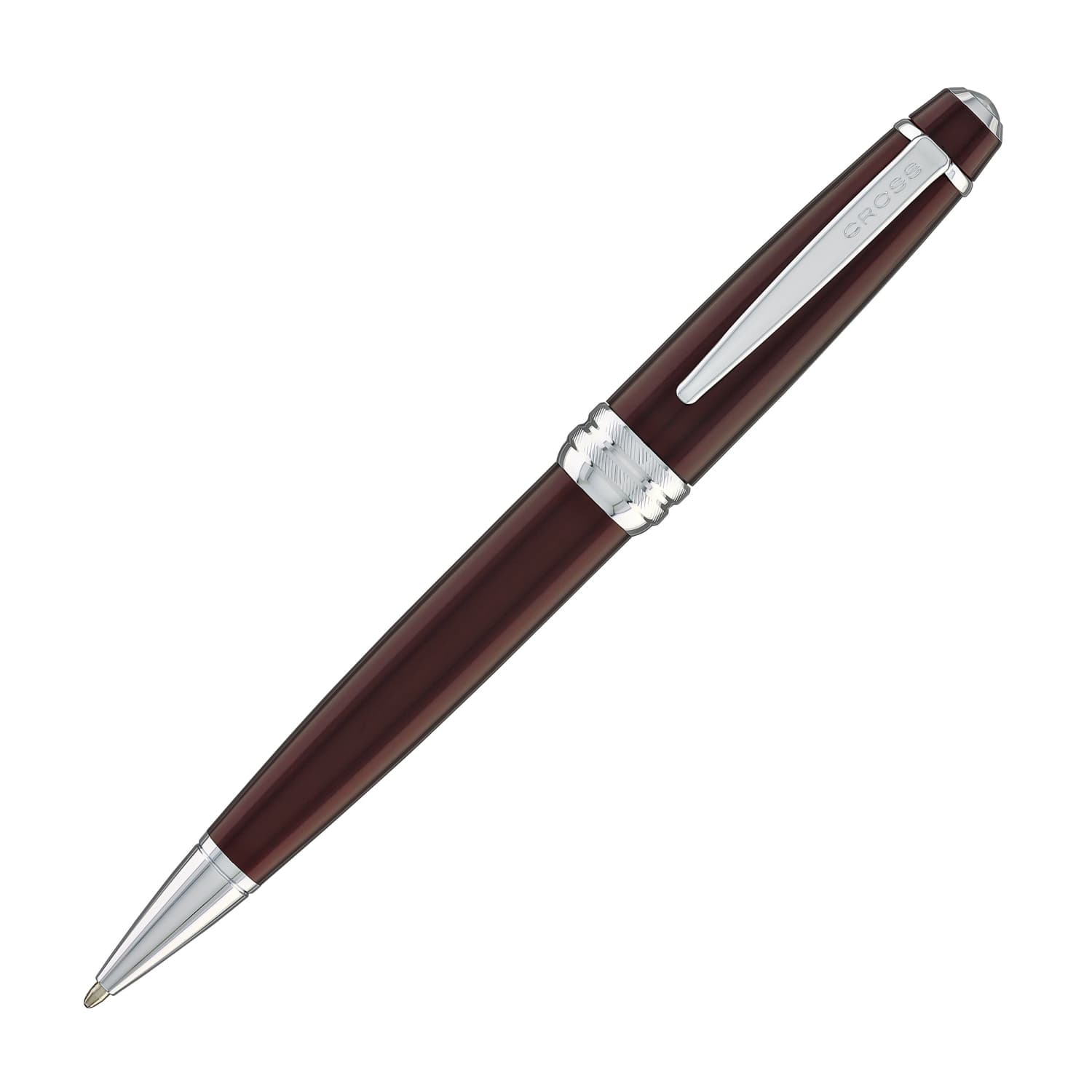 Premium Cross Bailey Ballpoint Pen - Red Lacquer Finish - Smooth Writing for Office, School & Gifts - Elegant Business & Everyday Use