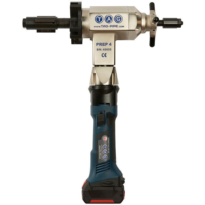 B&B Pipe Tools 8052 BATT Tag Prep 4 Battery Powered - 4 Pack, 20mm x 108mm - Perfect for Pipe Tagging, Labeling, and Identification in Plumbing, HVAC, and Industrial Applications