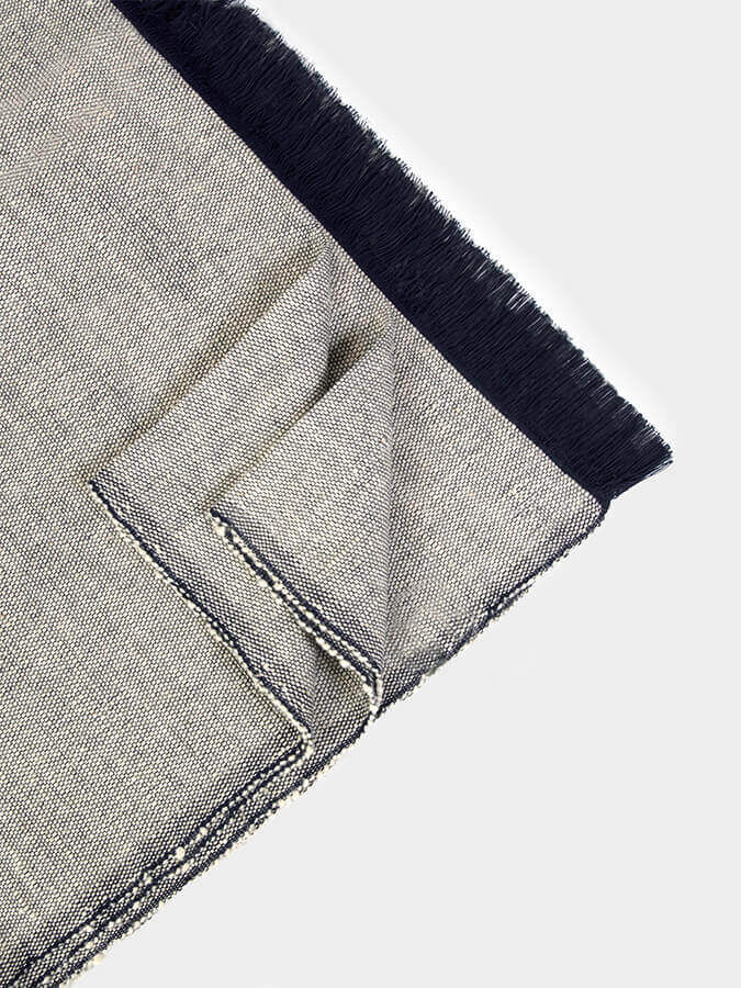 GOTS Certified Organic Cotton Yoga Blanket for Studio & Home - Two-Toned Design for Meditation, Relaxation & Yoga Practice