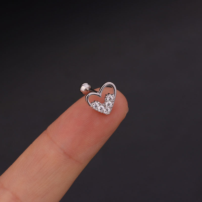 20G Sterling Silver Geometric Arrow Conch Tragus Stud Earrings for Cartilage Piercing | Hypoallergenic Body Jewelry for Women & Men | Perfect for Everyday Wear & Special Occasions