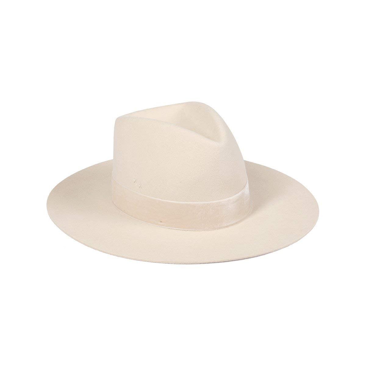 Lack of Color Benson Tri Beige Tall Triangle Crown Fedora Hat for Women - Stylish Sun Protection for Beach, Outdoor & Summer Fashion