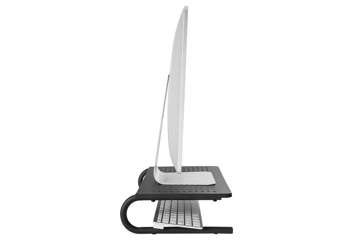 Adjustable Black Pop Monitor & Laptop Stand - Ergonomic Riser for Home & Office Workspace - Perfect for Computer, Notebook, MacBook & Tablet Use