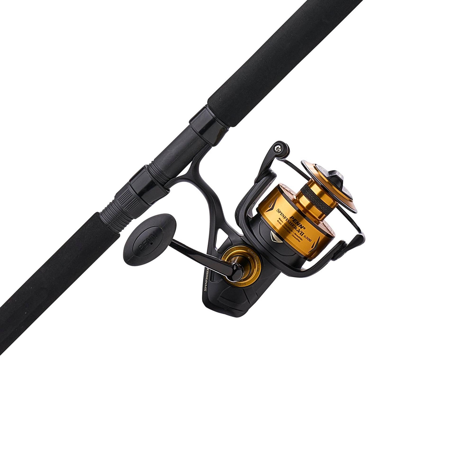 Penn Spinfisher® VII Spinning Rod and Reel Combo - Saltwater Fishing Gear for Surf, Pier & Boat Fishing | Corrosion-Resistant Spinning Reel with Heavy Duty Fishing Rod