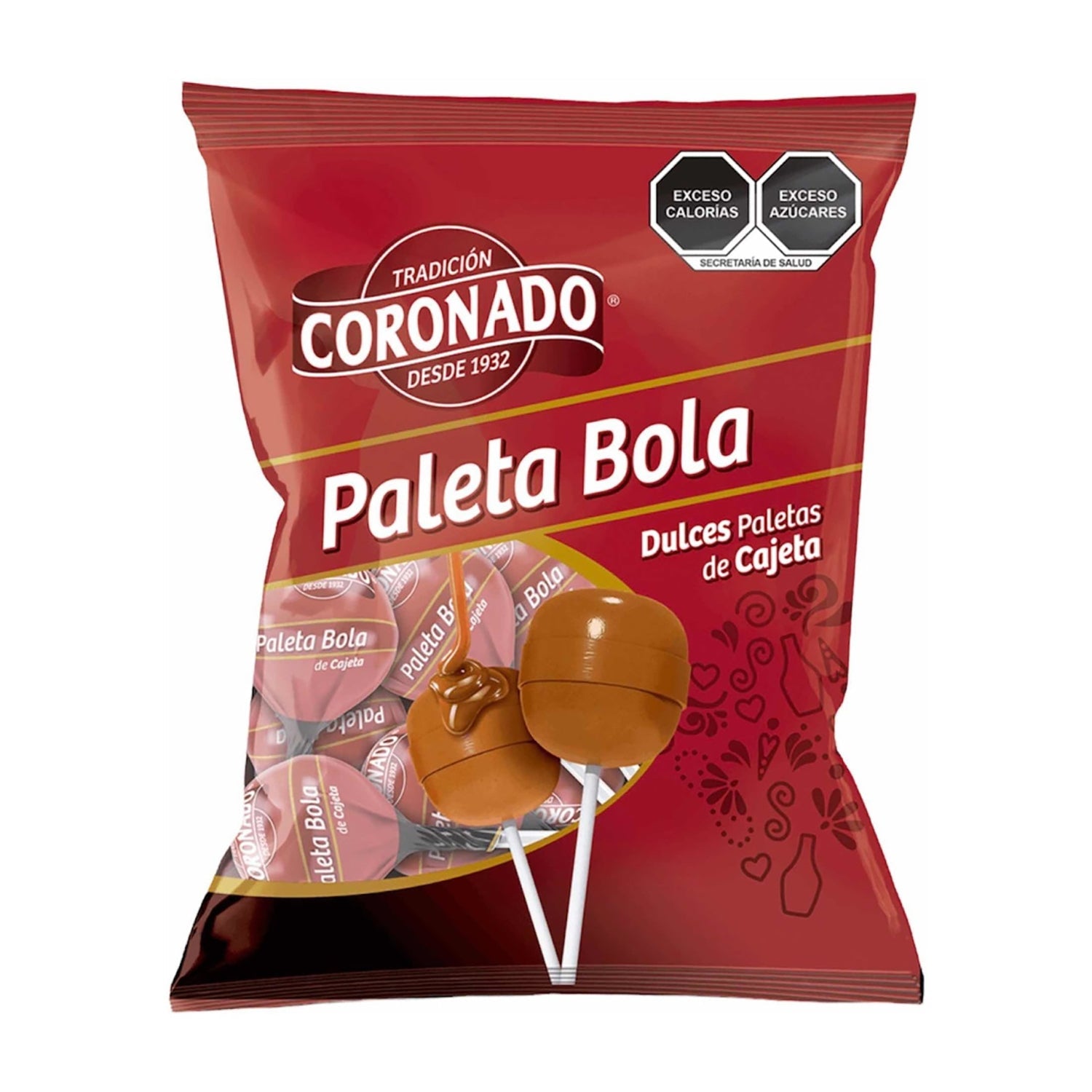 La Corona Paleta Bola | 40 Count Bag of Mexican Lollipops - Perfect for Parties, Pinatas, and Candy Buffets