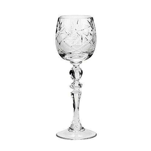 Vintage Russian Crystal 7-Piece Vodka Set - 16oz Decanter with 6 Shot Glasses, Elegant Old-Fashioned Glassware for Home Bar, Parties & Gifts (7565)