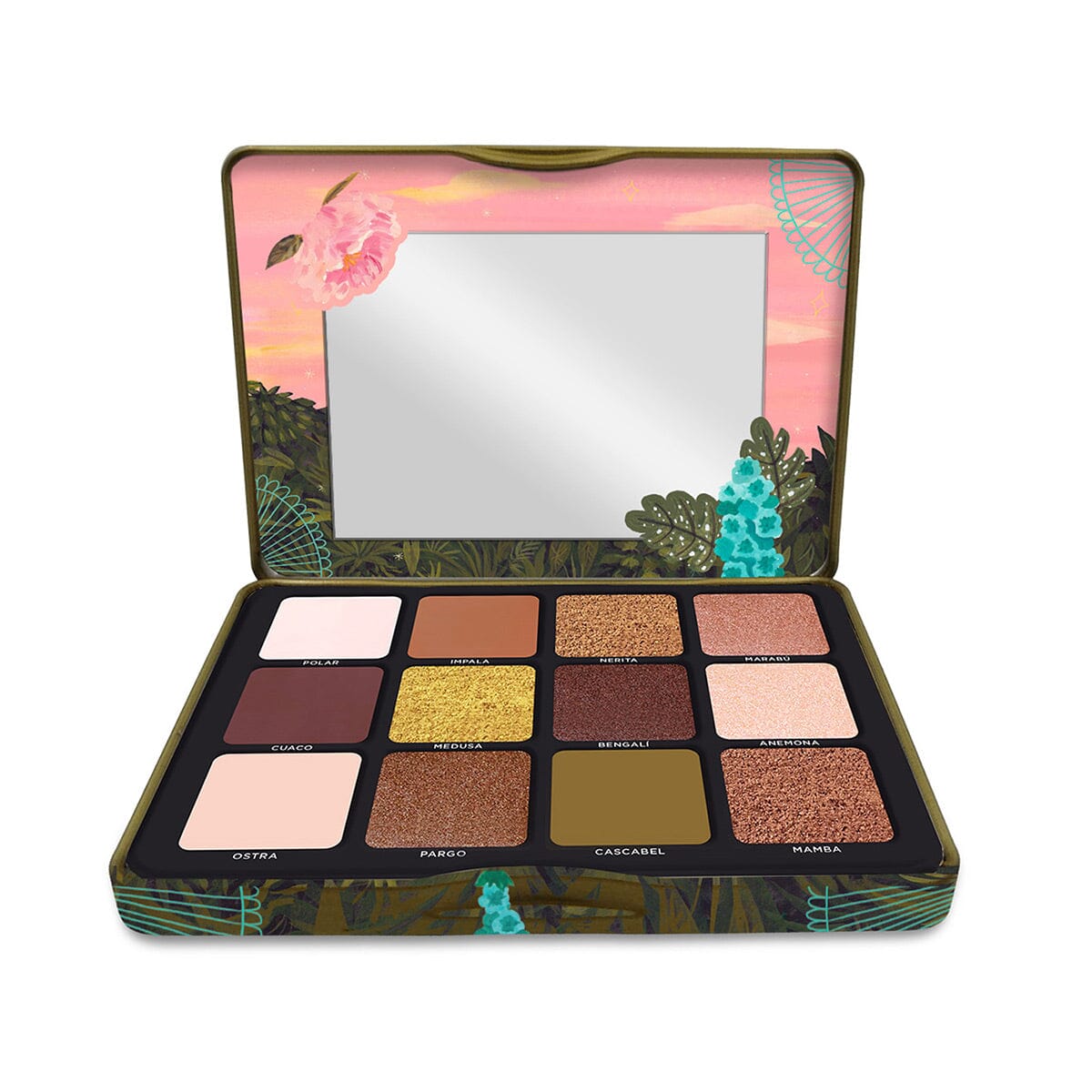 Fauna 12-Color Eyeshadow Palette Set - Highly Pigmented, Long-Lasting Makeup for Everyday & Party Looks | Vegan & Cruelty-Free